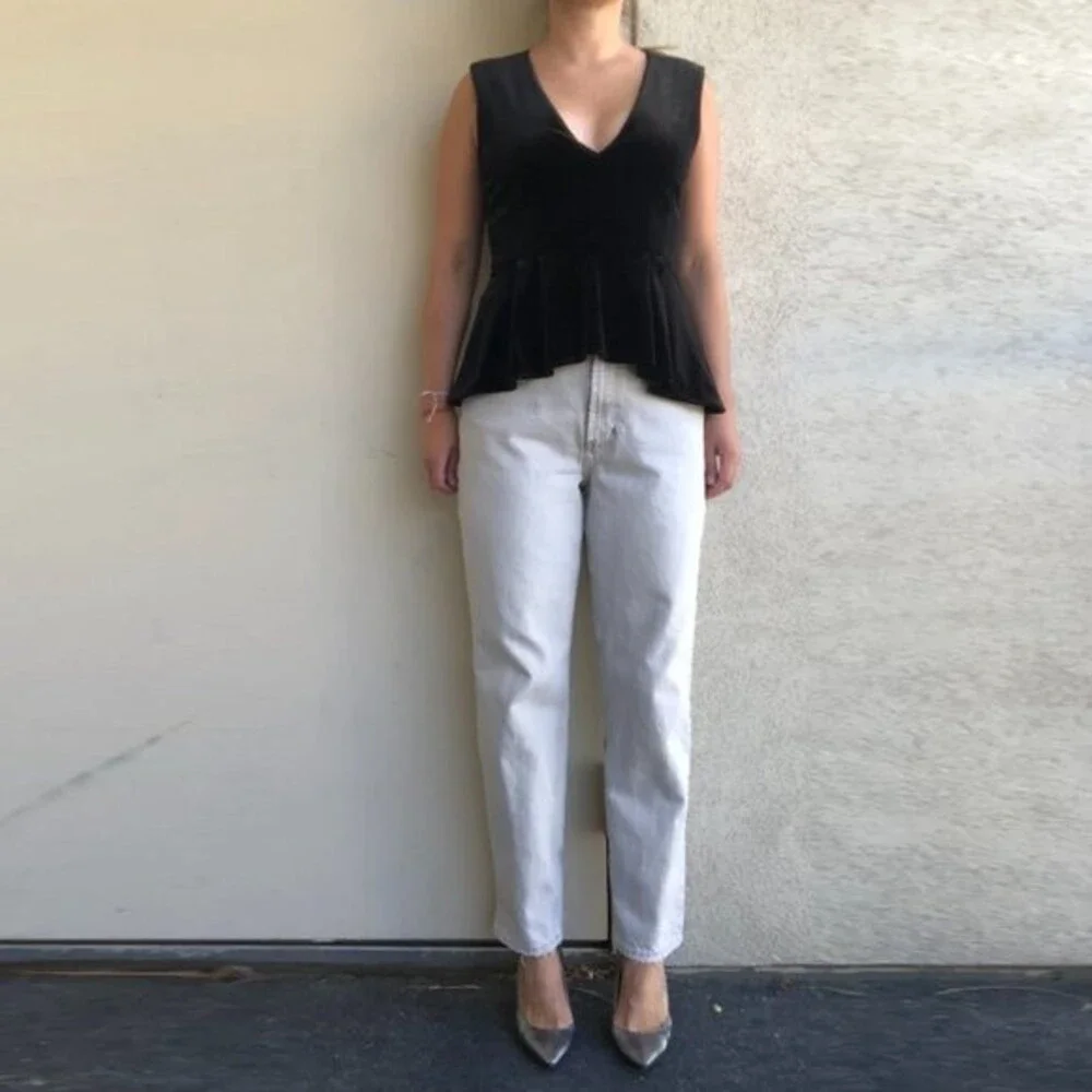 Zara Woman Black Velvet Top Size XS - Picture 3 of 9